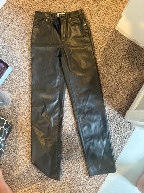 Universal Thread Black Faux Leather Pants